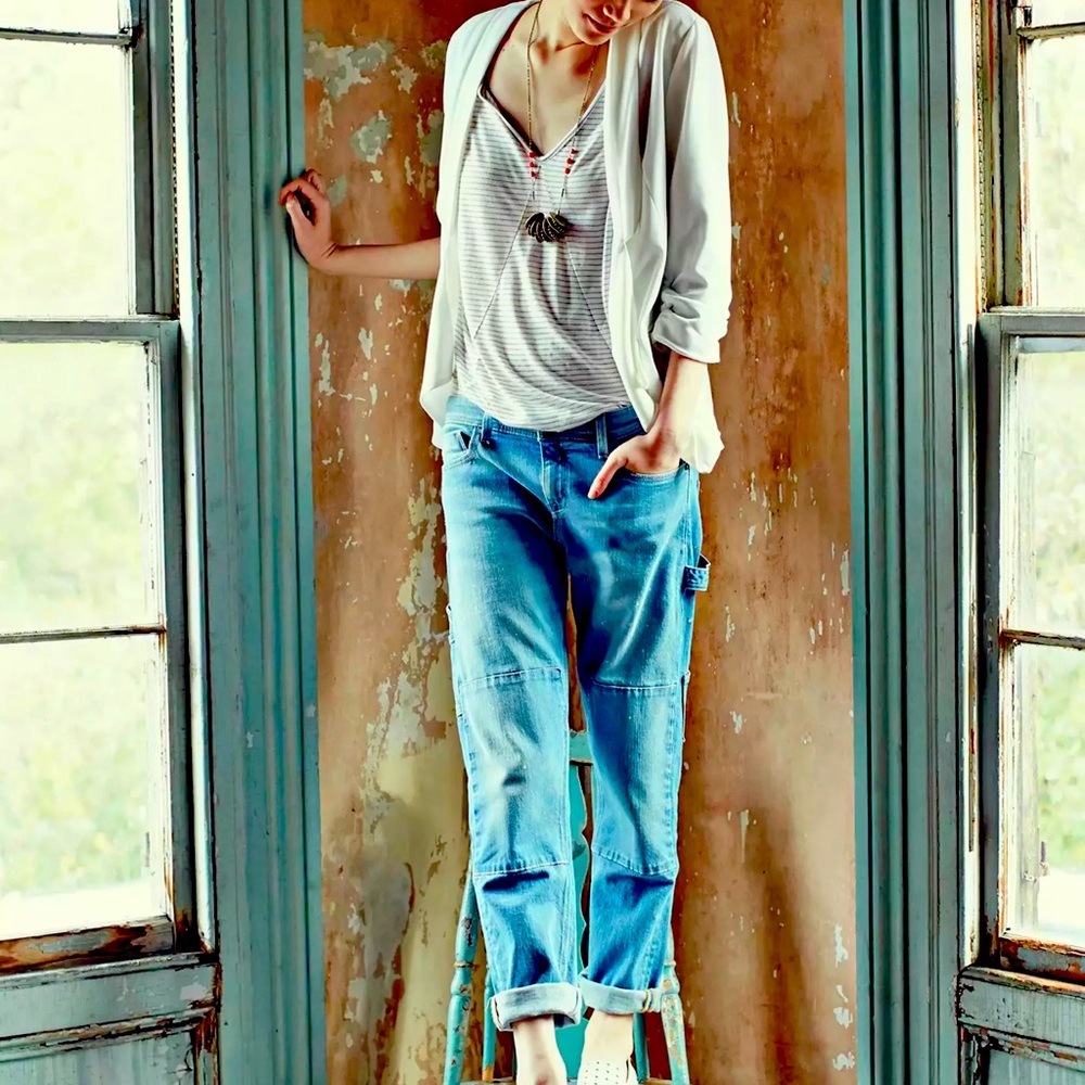 Anthropologie Pilcro and The Letterpress Carpenter Jeans 27